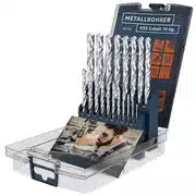Mejor oferta Presch Brocas para Metal HSS Cobalto de 19 piezas. - Juego de Brocas Cobalto HSS-CO de Acero Fino - Brocas Profesionales de HSS para Metal, Acero, Hierro, etc. - Brocas de Cobalto