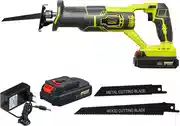 Mejor oferta Dewinner - Sierra sable inalámbrica, 20 V 2,0 Ah Sierra compacta con batería de iones de litio y cargador, 2 hojas de sierra, velocidad variable, cambio de hoja sin herramientas